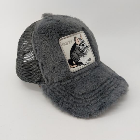 Goorin Hat Faux Fur Chilla Pilla Chill Pill Softy Mouse Chinchilla Trucker - Picture 2 of 16